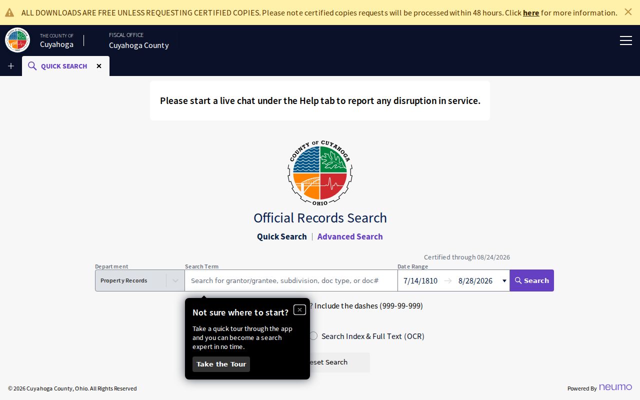 North Royalton residents directory recorded document search